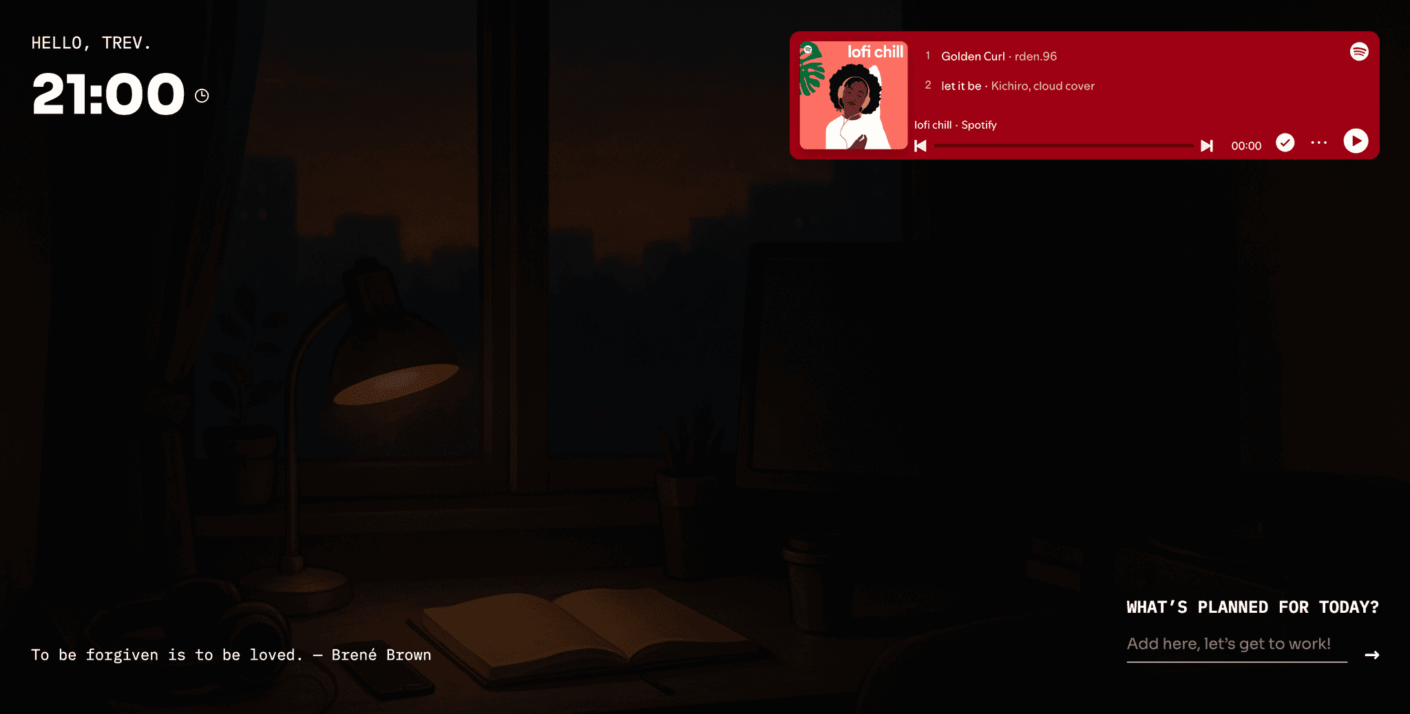 MoodTab, A calm new tab for Chrome with lo-fi music, inspirational quotes, and aesthetic vibes.
