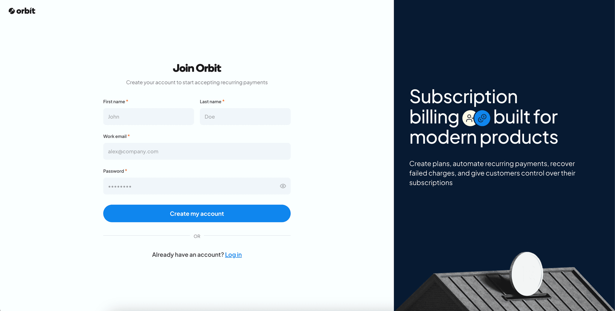 Orbit, A subscription billing and revenue infrastructure platform designed for modern software companies and digital merchants. Built with Next.js, TypeScript, Supabase, Cron-job, and Paystack.